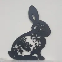 Motif mural lapin fleuri de Pâques — photo 3