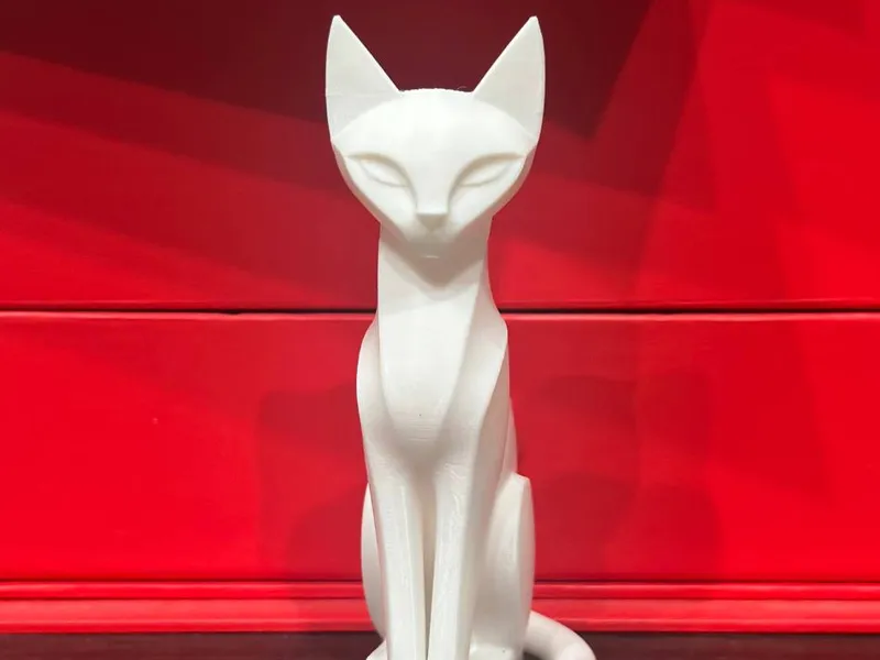 Minimalist Cat – Elegant Modern Sculpture 10cm