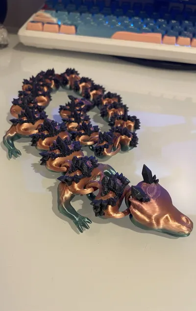 Articulated Crystal Dragon - Free 3D Print Model - MakerWorld