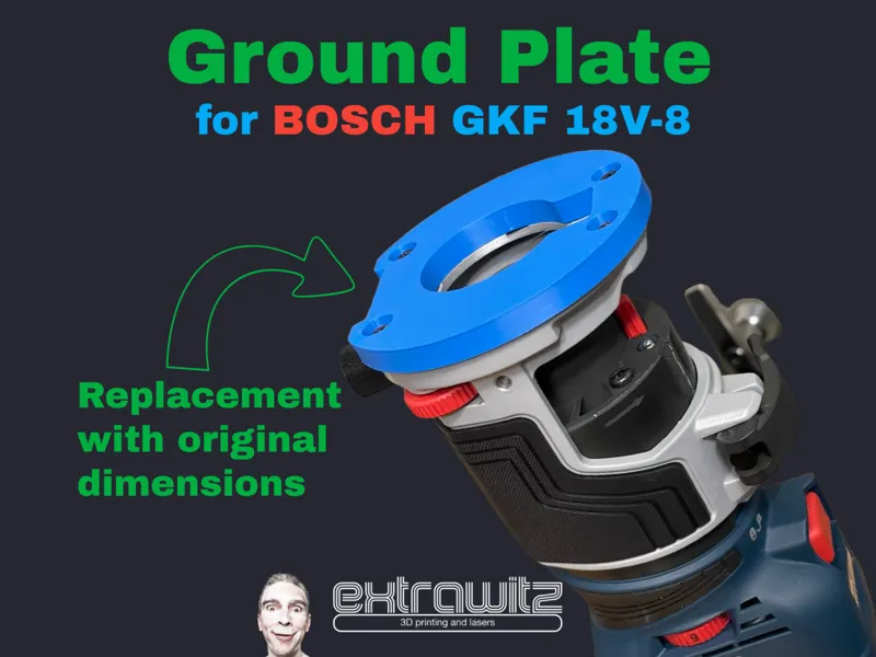BOSCH GKF 18V-8 router baseplate / groundplate