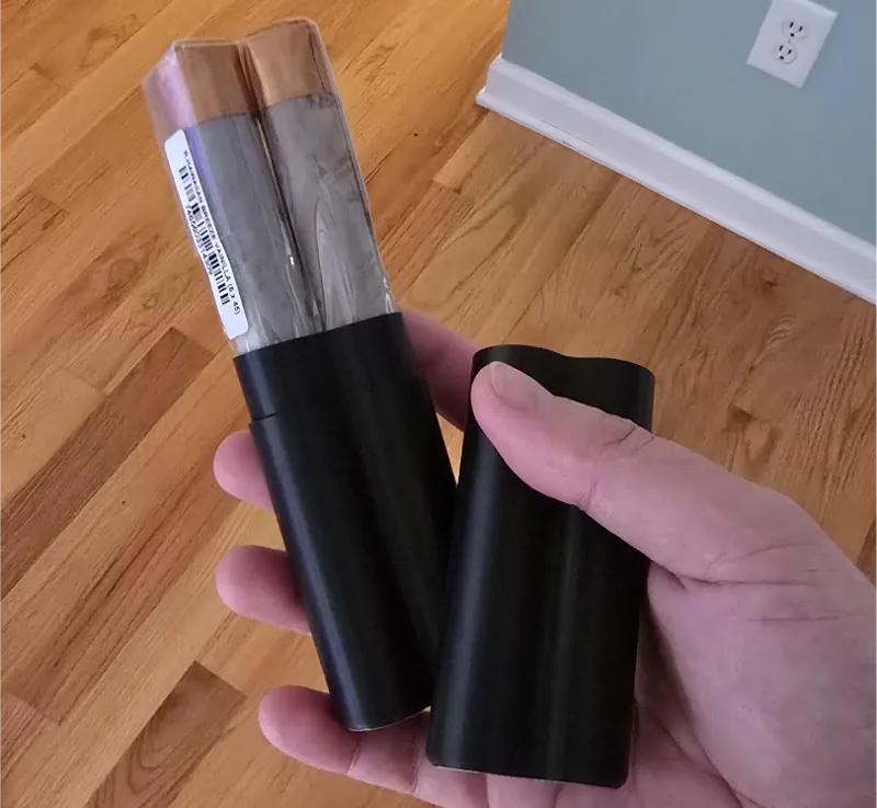 Cigar holder for two cigars