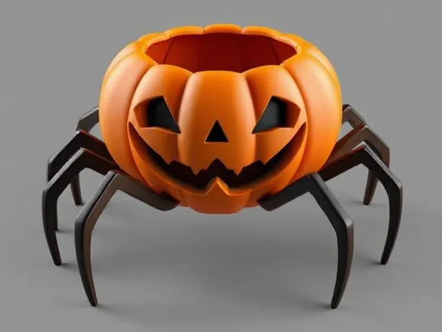 Spider Pumpkin Trick-or-Treat Bowl