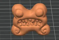 Orange Monster Jaw Chew Toy