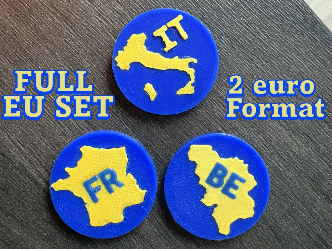 2 Euro Country coin dividers - Full set