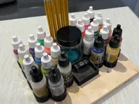 Support pour pots de peinture et pinceaux — photo 2