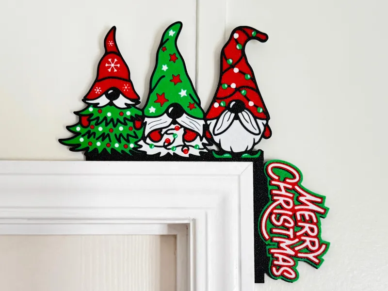 Christmas Gnome Door Corner Decoration