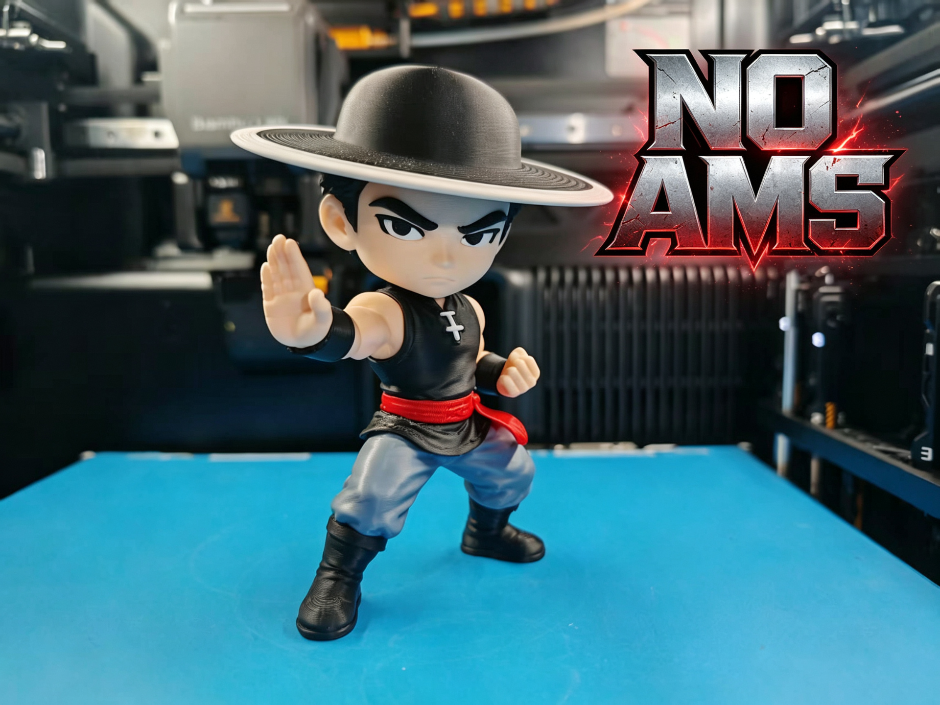 Q版真人快打 空佬Kung Lao 分件打印(无需AMS) - 1