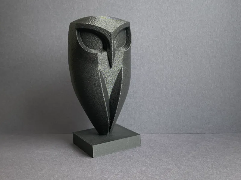 Minimalist Owl Sculpture