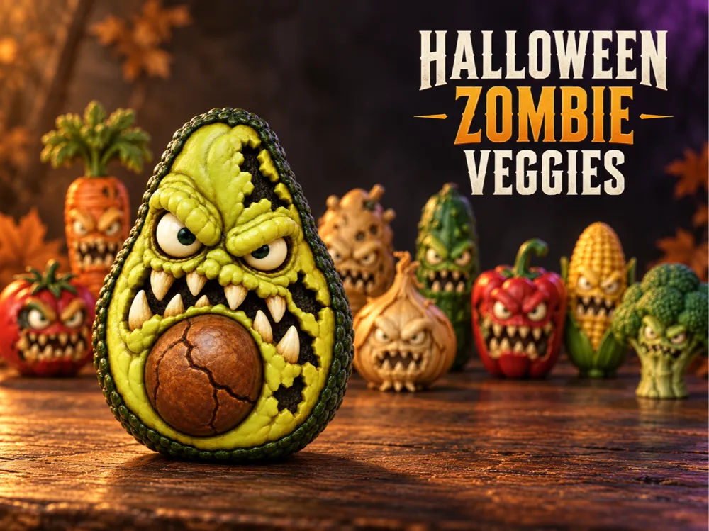 Zombie avocado - Free 3D Print Model - MakerWorld