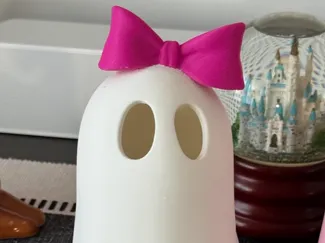 Cute Ghost with Bow – Easy Halloween Decoration