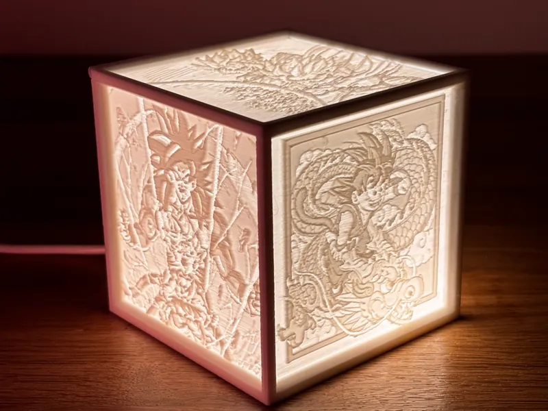 Lithophane - Dragon Ball Z
