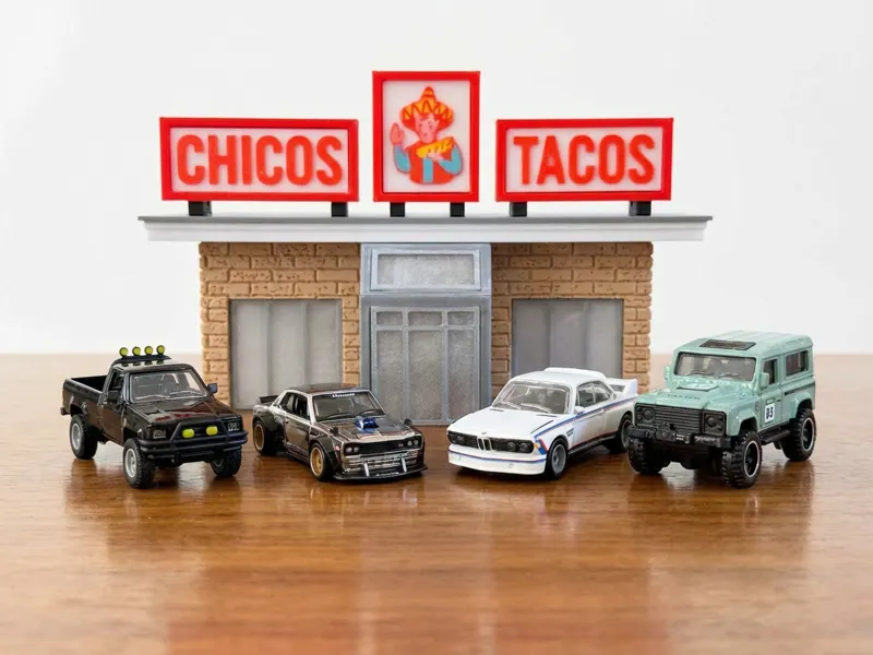 1/64 Chicos Tacos Diorama