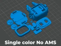 No AMS, Single color, 0.2mm layer, 2 walls, 15% infill