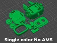No AMS, Keychain, 0.2mm layer, 2 walls, 15% infill
