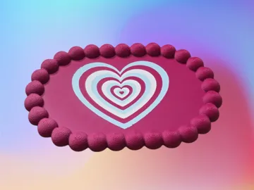 Bandeja organizadora: Retro Concentric Heart Beaded Tray — vista de referencia 3