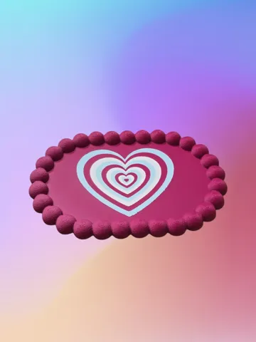 Bandeja organizadora: Retro Concentric Heart Beaded Tray — vista de referencia 4