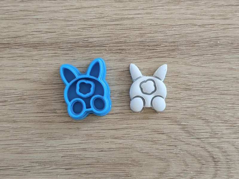 Bunny Bum Easter Polymer Clay Cutter