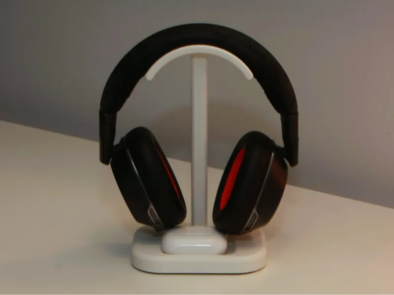 Sleek & Sturdy Headphone Stand – With Earbud Tray