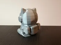 Chat astronaute low-poly — photo 5