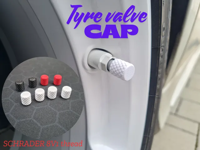 Tyre valve cap - Schrader 8V1 thread
