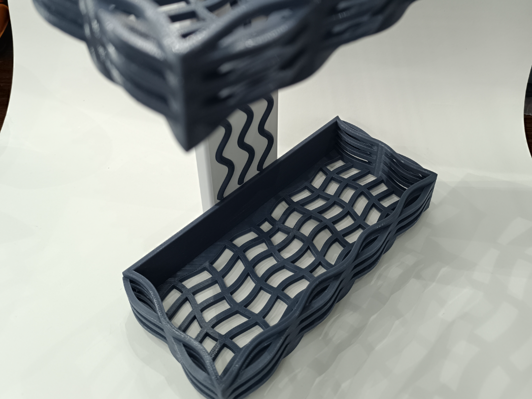 Modern Wave Shower Shelf Organizer