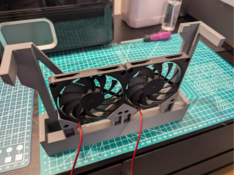 Brackets to mount fanless P102-100 GPU's in.