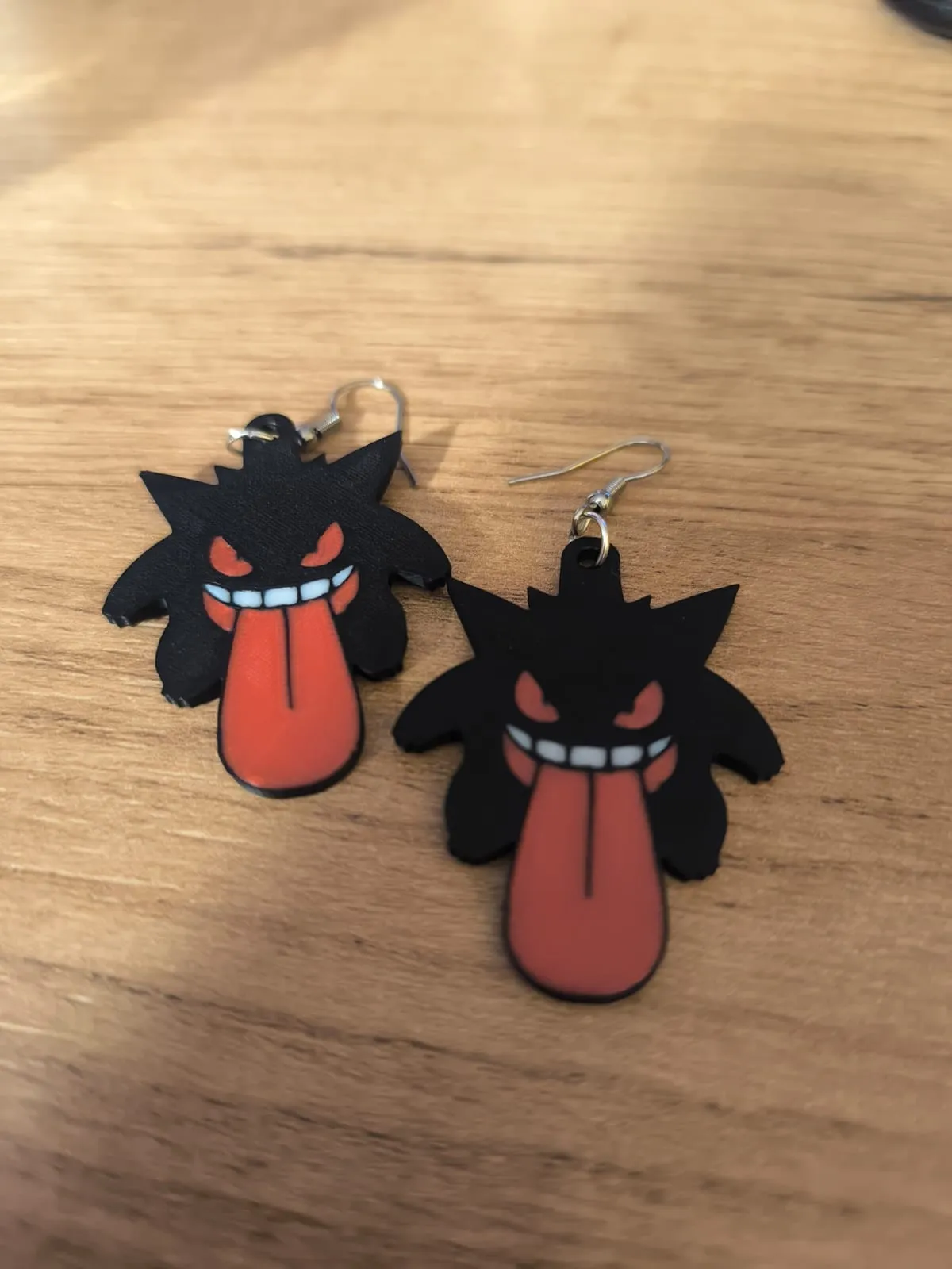 Gengar Pokemon Earrings – Ghost Type Jewlery view 2