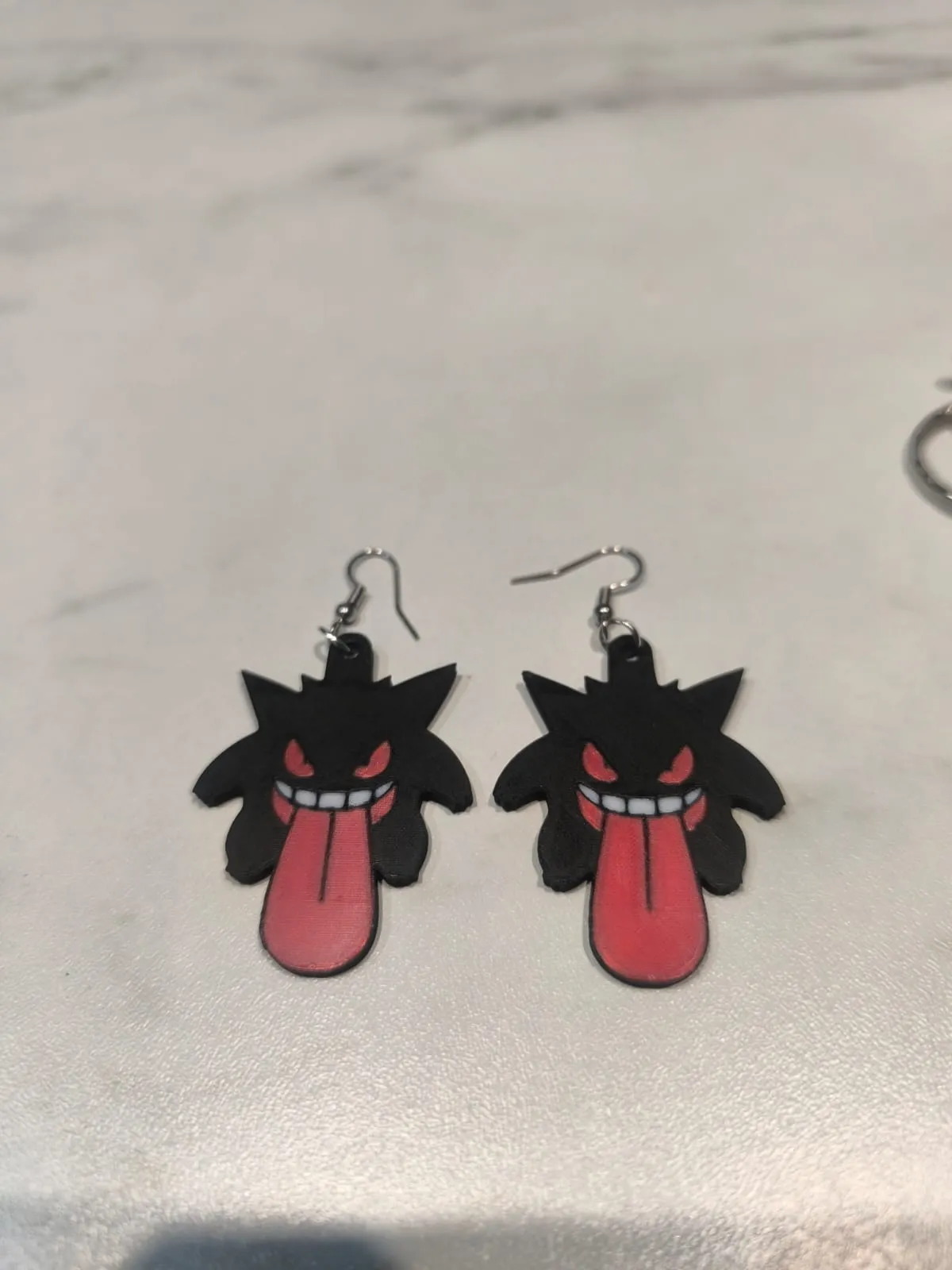 Gengar Pokemon Earrings – Ghost Type Jewlery view 3
