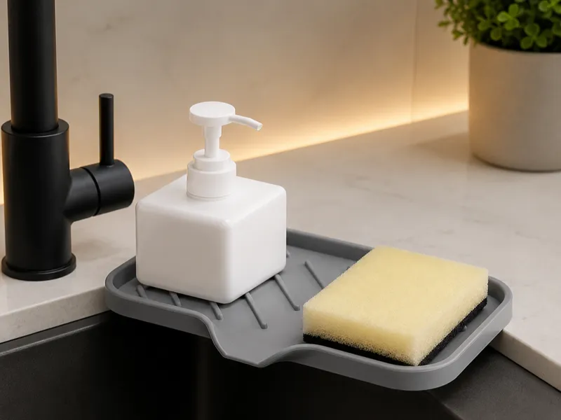 Modern Sink Sponge & Soap Holder