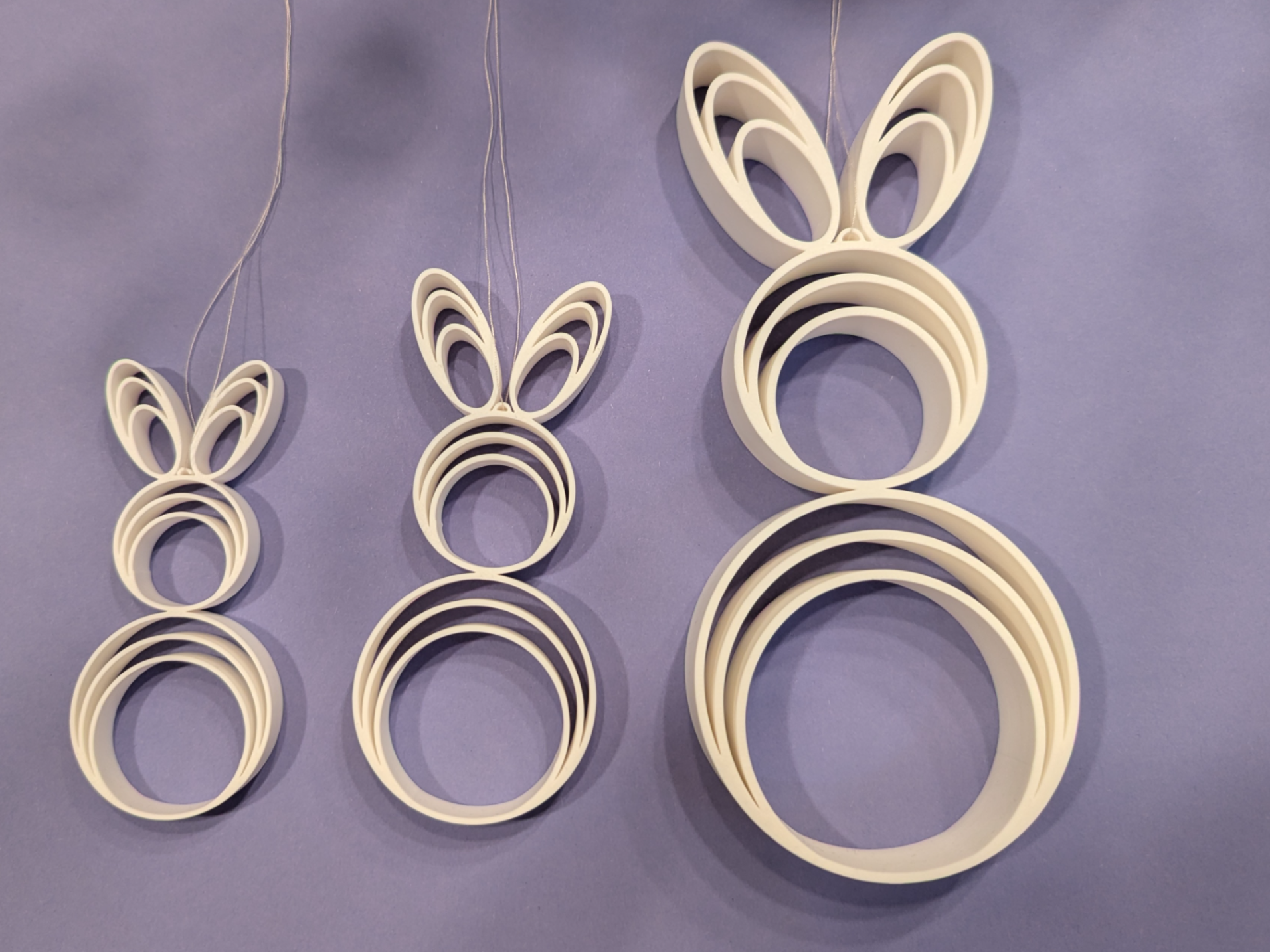 Minimalist Easter Bunnies – Nested Ring Design