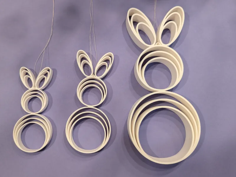 Minimalist Easter Bunnies – Nested Ring Design
