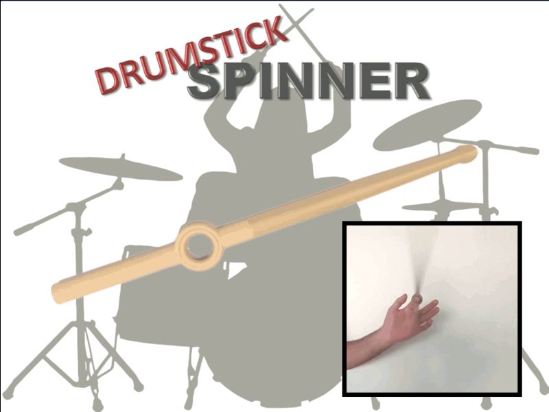 Drumstick spinner - Integrated Bearing fidget