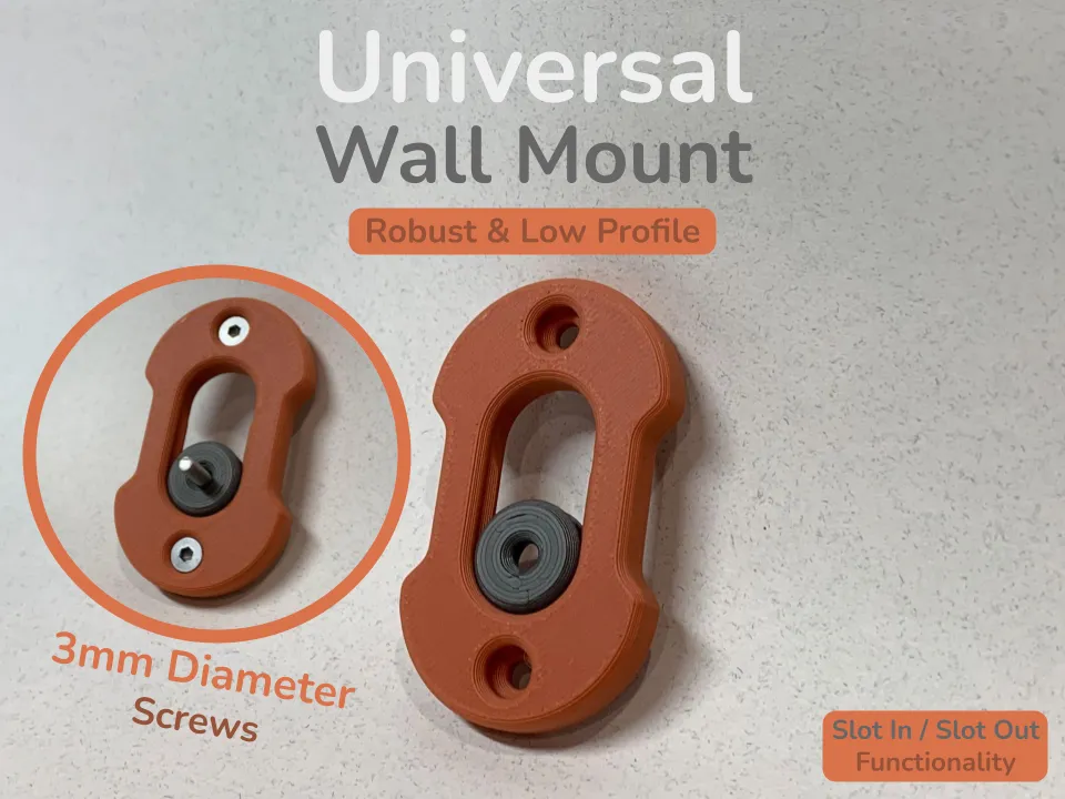 Universal Wall Mount - Free 3D Print Model - MakerWorld