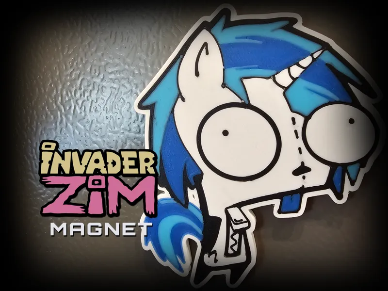 Invader Zim Magnet (Gir Unicorn)