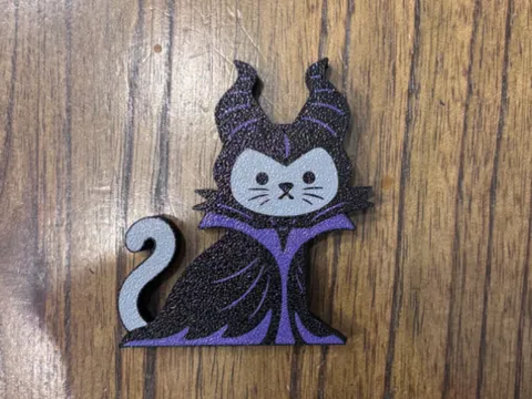 Modelo para impresión 3D: Maleficent Cat Bag Charm — referencia de MakerWorld