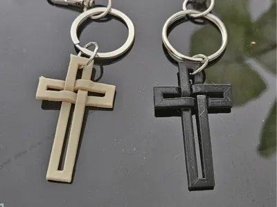Woven Cross Keychain (30-Minute Print)
