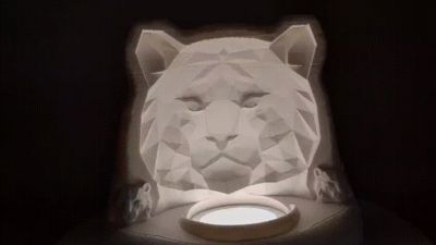 Low Poly Tiger 3D Lamp