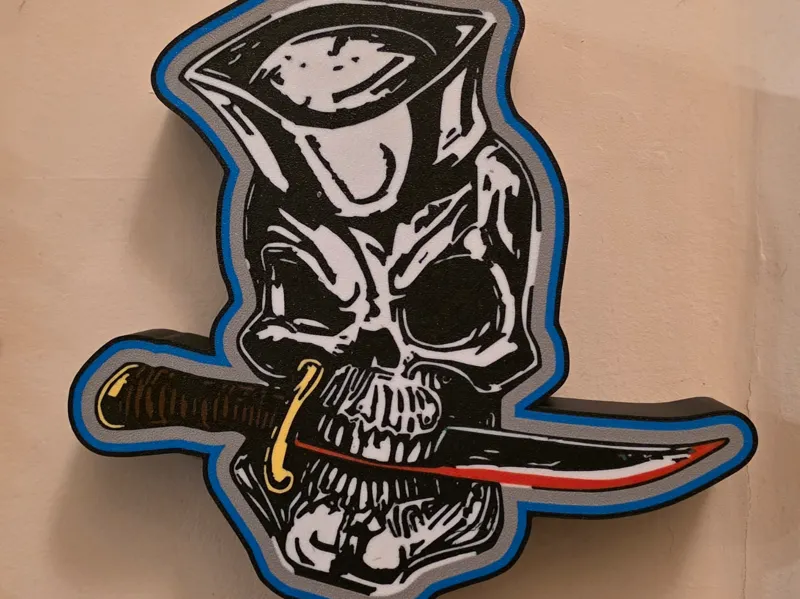 USN Skull Light box