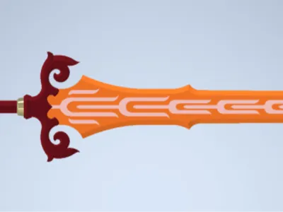 Flame Blade Sword - Zelda Breath Of The Wild