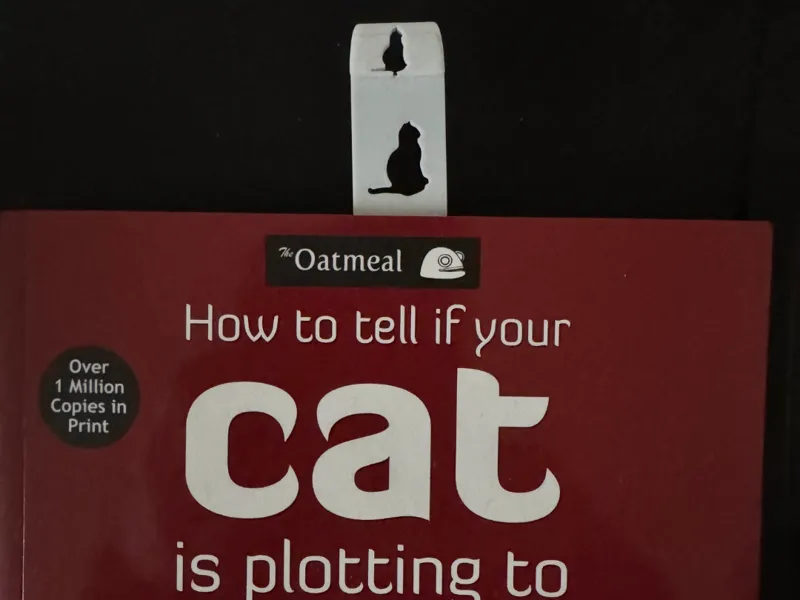 Slim Cat Bookmark