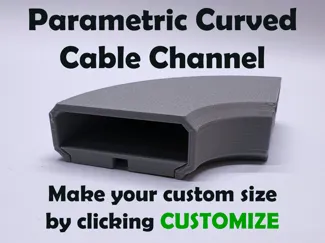 Parametric Curved Two Part Cable Channel
