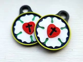 Luther Rose Keychain
