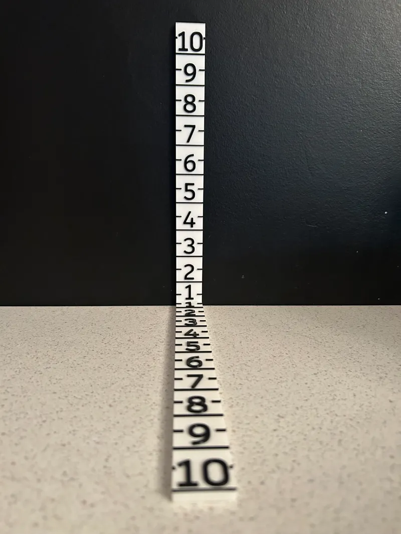 3D Measuring Ruler - Inches
