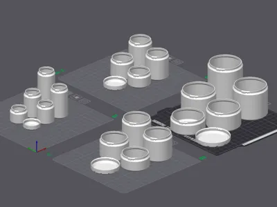 Cylinder box based on material saving (customizable parameters)
