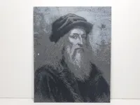 Leonardo da Vinci - 3-Color Grayscale - 192mm x 250mm - V1