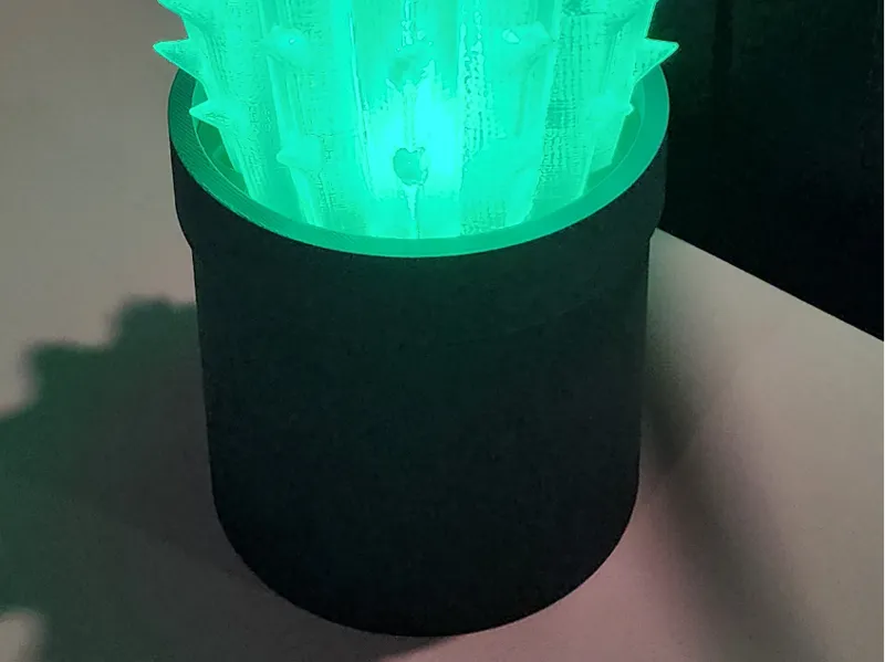 Barrel Cactus Lamp Pot