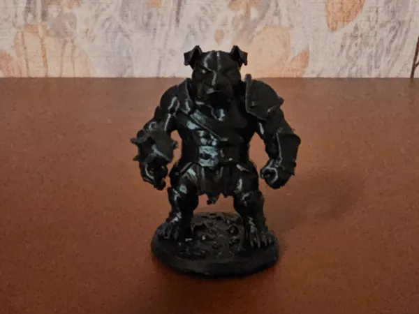 Bull-terrier muscle - figurine de jeu de role