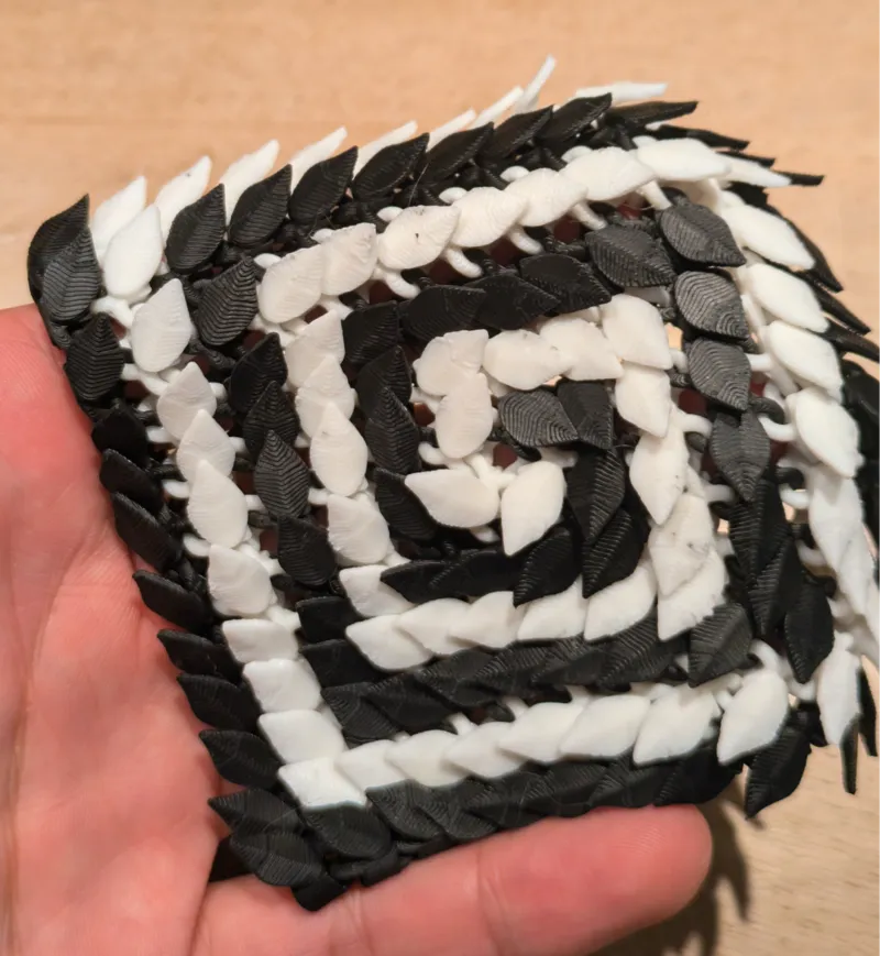 Spiral fabric fidget