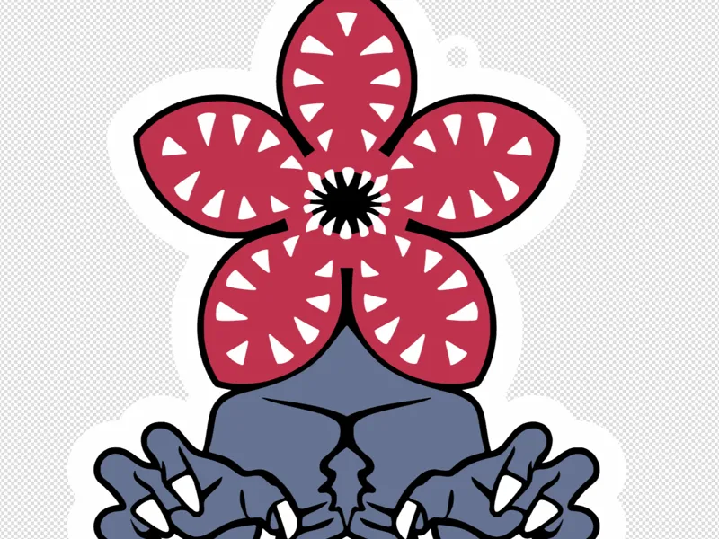 Demogorgon Keychain – Stranger Things 5 Inspired