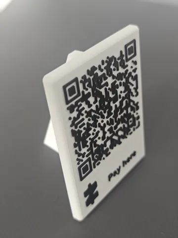 Soporte: Parametric Zelle payment QR Code Stand — vista de referencia 3